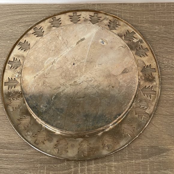 Silverware Christmas plate - Vintage - Picture 2 of 3